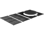 Hornbach Enders Grillrost Grillgitter Gusseisenrost Switch Grid Rost-in-Rost System für Kansas 4 Turbo Gusseisen emaliert schwarz