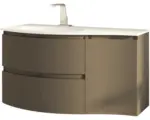 Hornbach Waschbeckenunterschrank Baden Haus Vague 55x69x52 cm ohne Waschbecken talpa-grau matt