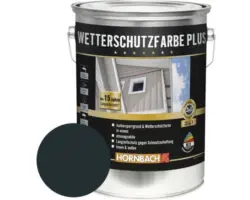 HORNBACH Holzfarbe Wetterschutzfarbe Plus anthrazit 5 l