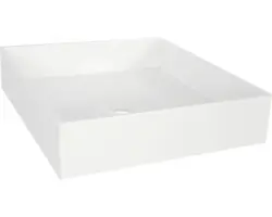 Aufsatzwaschbecken Differnz Jura eckig 42x42 cm weiß