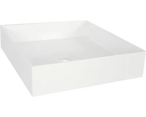 Aufsatzwaschbecken Differnz Jura eckig 42x42 cm weiß
