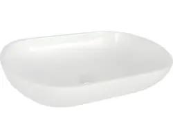 Aufsatzwaschbecken Differnz Ovalo oval 54x34 cm weiß