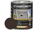 Hornbach HORNBACH Holzfarbe Wetterschutzfarbe Plus dunkelbraun 750 ml