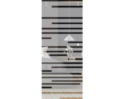 Pertura Glasschiebetürblatt Multistripe 92,0 x 204,3 x 0,8 cm