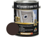 Hornbach HORNBACH Holzfarbe Wetterschutzfarbe Plus dunkelbraun 2,5 l