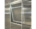 Hornbach Seitenfenster Vitavia mit 6 mm Hohlkammerplatten 59x79 cm aluminium