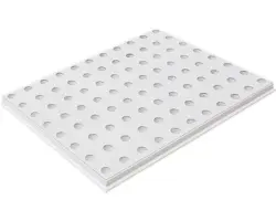 Gipskartonplatte Knauf Cleaneo® Akustik® 4SK 8/18R 1188x1998x 12,5 mm, kartongrau