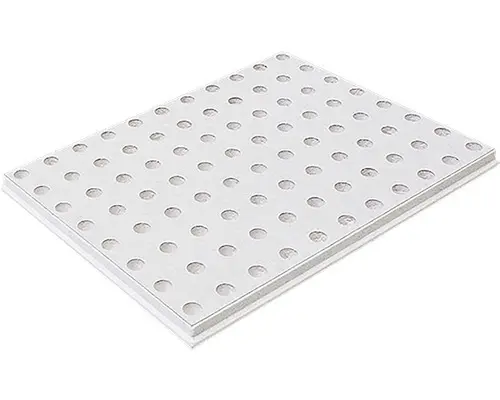 Gipskartonplatte Knauf Cleaneo® Akustik® 4SK 8/18R 1188x1998x 12,5 mm, kartongrau