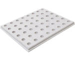 Hornbach Gipskartonplatte Knauf Cleaneo® Akustik® UFF 10/23R 1196x2001x 12,5 mm weiß