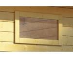 Hornbach Einzelfenster für Gartenhaus 38 mm Karibu feststehend 85x44 cm natur