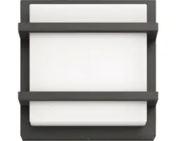 LED Wandleuchte Petronia 12 W 1200 lm 2700 K warmweiß IP44 anthrazit