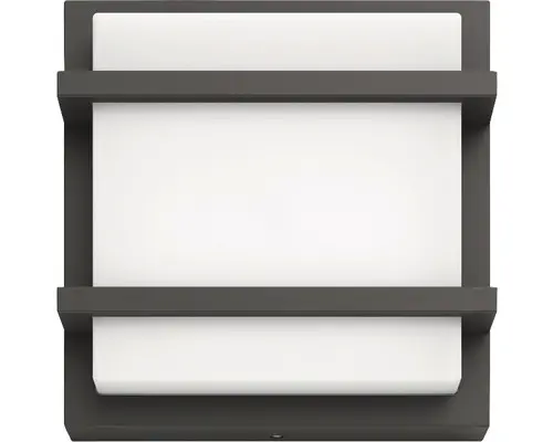 LED Wandleuchte Petronia 12 W 1200 lm 2700 K warmweiß IP44 anthrazit