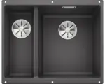 Hornbach Spüle Blanco Subline 340/160-U rechts 460x555 mm felsgrau