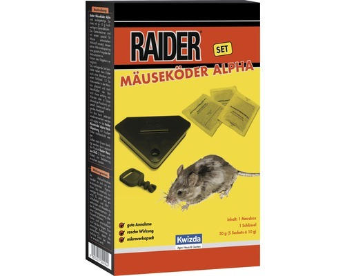 Mäuseköder Raider Alpha Set 50 g Reg.Nr. AT-0008056-0001