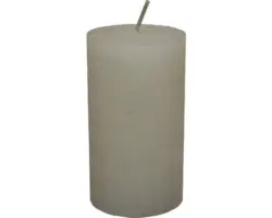 Stumpenkerze Rustic Ø 6,8 H 12 cm weiß
