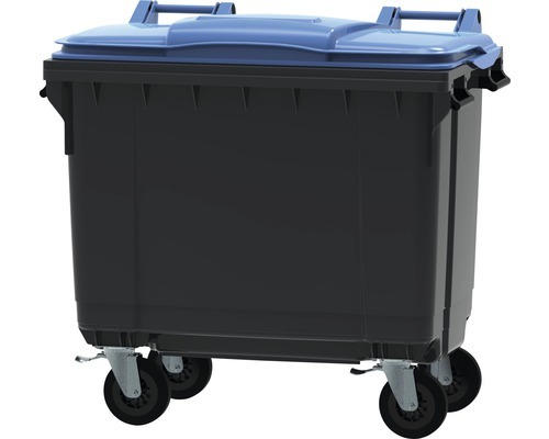 4-Rad Abfall- und Wertstoffbehälter MGB 660l grau/blau