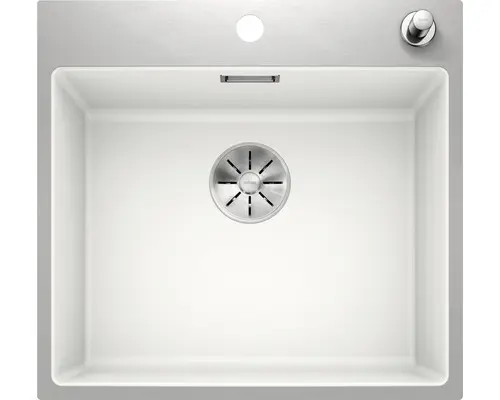 Spüle Blanco Subline 500-IF/A 510x543 mm mit Ablauffernbedienung weiß