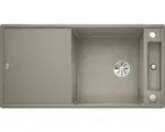 Hornbach Spüle Blanco Axia III XL 6 S reversibel 510x1000 mm mit Esche-Compound-Brückenschneidbrett tartufo
