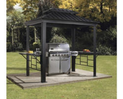 Grillpavillon SOJAG Messina BBQ mit Rauchablass 233x168 cm anthrazit