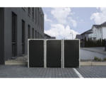 Hornbach Mülltonnenbox HIDE Kunststoff 210x80,7x115,2 cm schwarz