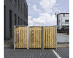Hornbach Mülltonnenbox HIDE Holz 210x80,7x115,2 cm natur