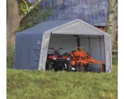 Gerätehaus ShelterLogic Shed-in-a-Box 370 x 370 cm grau