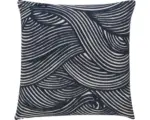 Hornbach Kissenhülle Wave 01 blau 50x50 cm