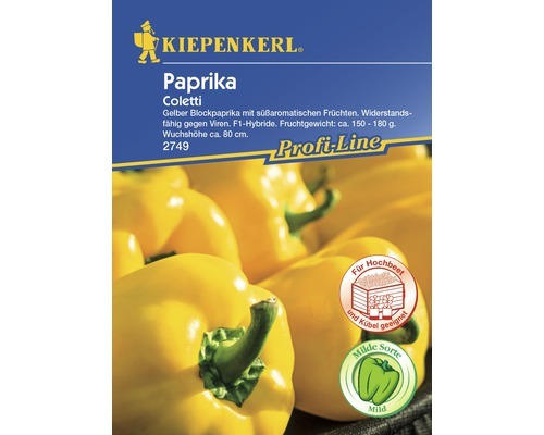 Gemüsesamen Kiepenkerl Paprika 'Coletti'