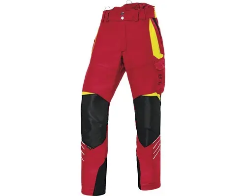 Forstschutzhose Bundhose Kübler Größe XXXL-82 rot/gelb