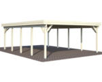 Hornbach Doppelcarport Palmako Karl 40,6 m² 600x762 cm natur