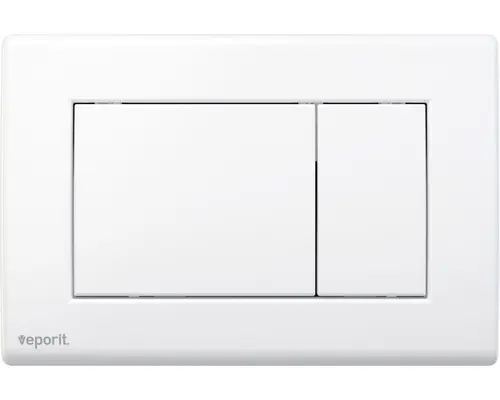 Betätigungsplatte veporit Classic 1.01 2-Mengentechnik weiß