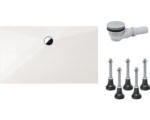 Hornbach Extraflaches Rechteck-Duschwannen-Set Schulte Plan D21402404 120x90x3,5 cm weiß