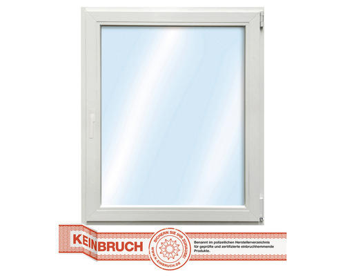 Kunststofffenster RC2 VSG ARON Basic weiß 700x900 mm DIN Rechts