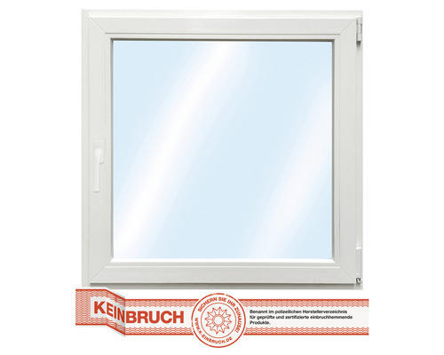 Kunststofffenster RC2 VSG ARON Basic weiß 900x950 mm DIN Rechts