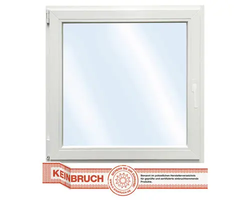 Kunststofffenster RC2 VSG ARON Basic weiß 1200x1150 mm DIN Links
