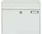Hornbach Briefkasten MEFA Vals 101 BxHxT 385x310x137 mm pulverbeschichtet verkehrsweiß RAL 9016 glänzend
