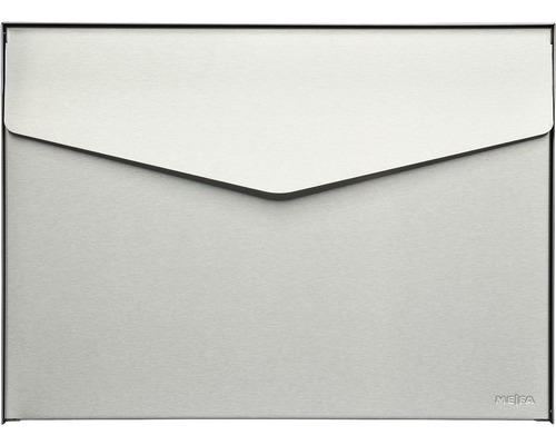 MEFA Briefkasten Edelstahl/gebürstet BxHxT 430x312x110 mm Letter 112 ohne Namensschild mit Klappe