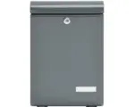 Hornbach MEFA Briefkasten Stahl pulverbeschichtet BxHxT 270/405/118 mm Lento 135 Basaltgrau RAL 7012 Entnahme vorne mit Namensschild