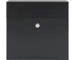 Hornbach Briefkasten MEFA Serenade 161 BxHxT 371x335x112 mm pulverbeschichtet tiefschwarz RAL 9005 matt