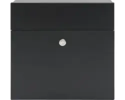 Briefkasten MEFA Serenade 161 BxHxT 371x335x112 mm pulverbeschichtet tiefschwarz RAL 9005 matt