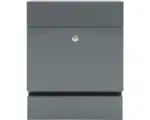 Hornbach Briefkasten MEFA Serenade 163 BxHxT 371x465x112 mm pulverbeschichtet mit Zeitungsfach basaltgrau RAL 7012 matt
