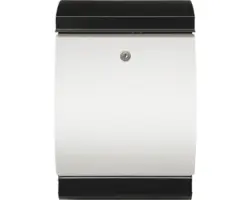 MEFA Briefkasten Stahl pulverbeschichtet BxHxT 323/492/194 mm Penguin 303 weiß/schwarz mit Zeitungsfach