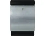 Hornbach MEFA Briefkasten Stahl pulverbeschichtet/verzinkt BxHxT 323/492/194 mm Penguin 303 verzinkt/schwarz mit Zeitungsfach
