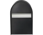 Hornbach MEFA Briefkasten Stahl pulverbeschichtet BxHxT 380/555/210 mm Amber 401 Tiefschwarz RAL 9005 mit Klappe Entnahme hinten