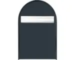 Hornbach MEFA Briefkasten Stahl pulverbeschichtet BxHxT 380/555/210 mm Amber 401 Anthrazitgrau RAL 7016 mit Klappe Entnahme hinten