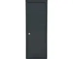 Hornbach MEFA Paketbriefkasten Stahl pulverbeschichtet BxHxT 409/1021/326 mm Beech 457 Anthrazitgrau RAL 7016 Entnahme vorne