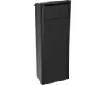 Hornbach MEFA Paketbriefkasten Stahl pulverbeschichtet BxHxT 409/1021/326 mm Beech 458 Tiefschwarz RAL 9005 Entnahme hinten