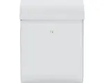 Hornbach MEFA Briefkasten Stahl pulverbeschichtet BxHxT 365/510/180 mm Quartz 825 Verkehrsweiß RAL 9016 Entnahme vorne
