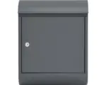 Hornbach Briefkasten MEFA Topaz 842 BxHxT 340x430x150 mm pulverbeschichtet basaltgrau RAL 7012 Struktur