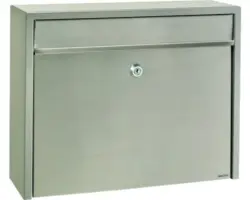 MEFA Briefkasten Edelstahl/gebürstet BxHxT 350//152/97 mm Minuet 99 Edelstahl Entnahme vorne mit Klappe